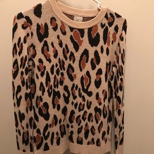 Animal print sweater